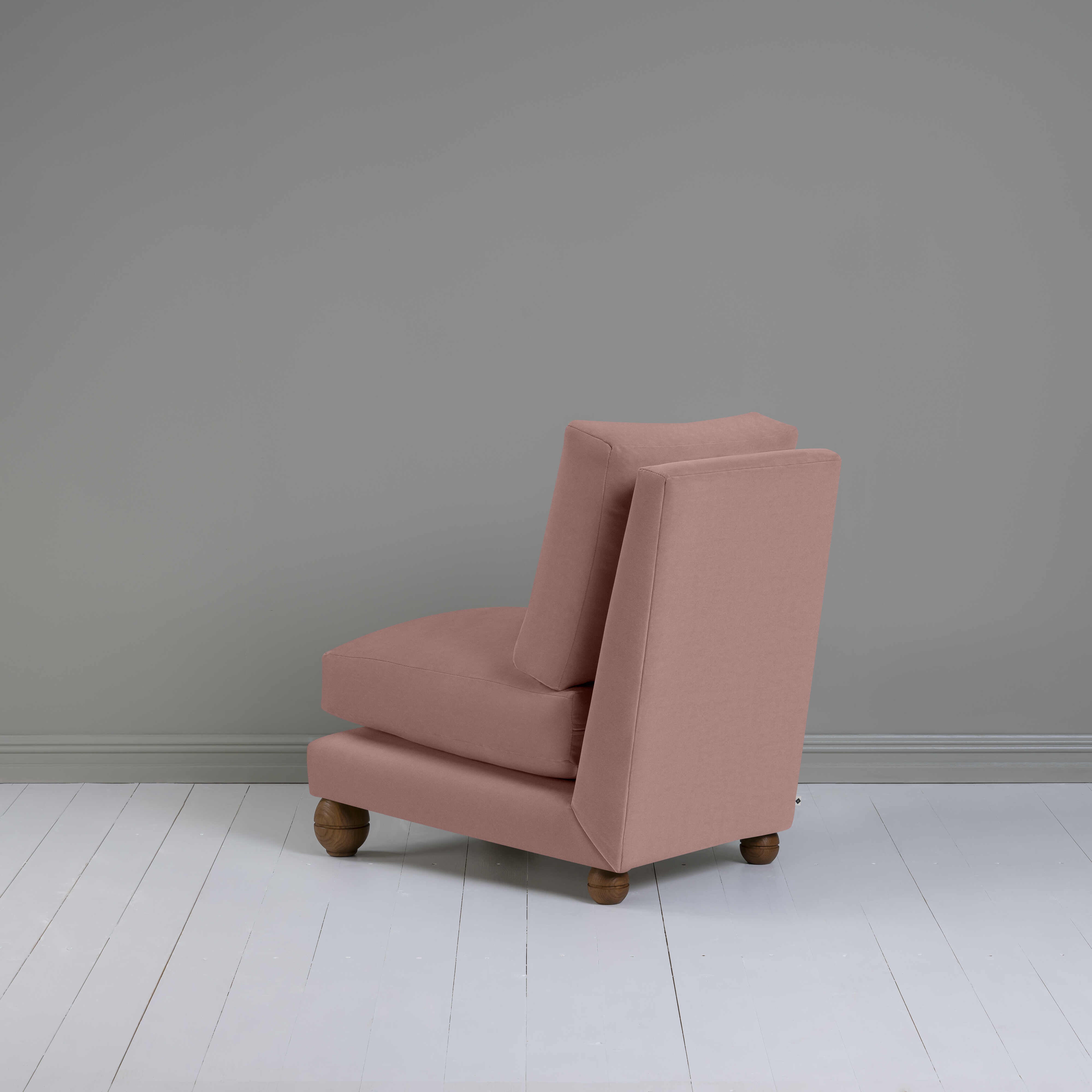  Perch Slipper Armchair in Intelligent Velvet Rose 