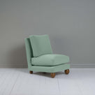  Perch Slipper Armchair in Intelligent Velvet Sea Mist - NiX 