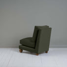  Perch Slipper Armchair in Intelligent Velvet Seaweed, Back View - NiX 