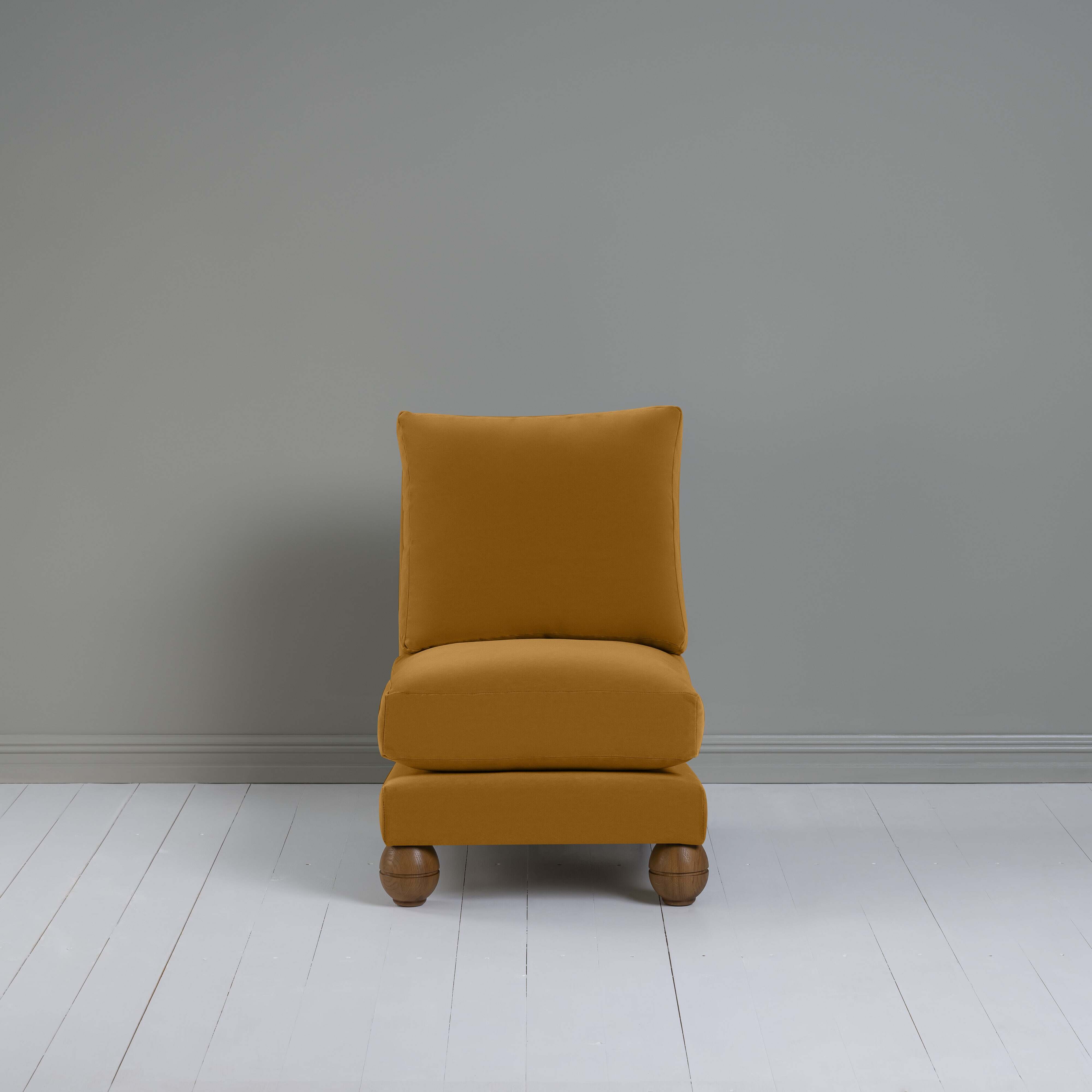  Perch Slipper Armchair in Intelligent Velvet Spice 