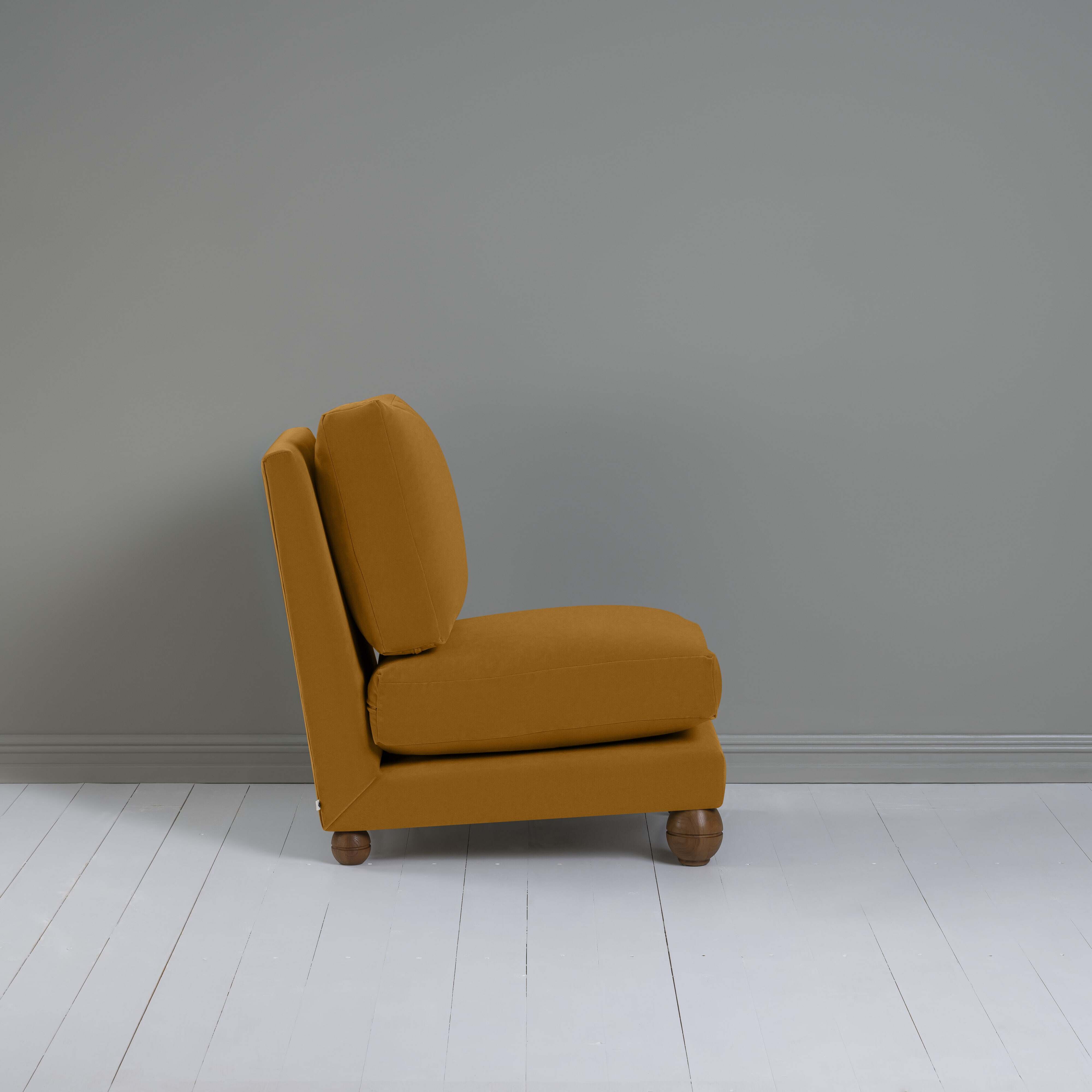  Perch Slipper Armchair in Intelligent Velvet Spice 