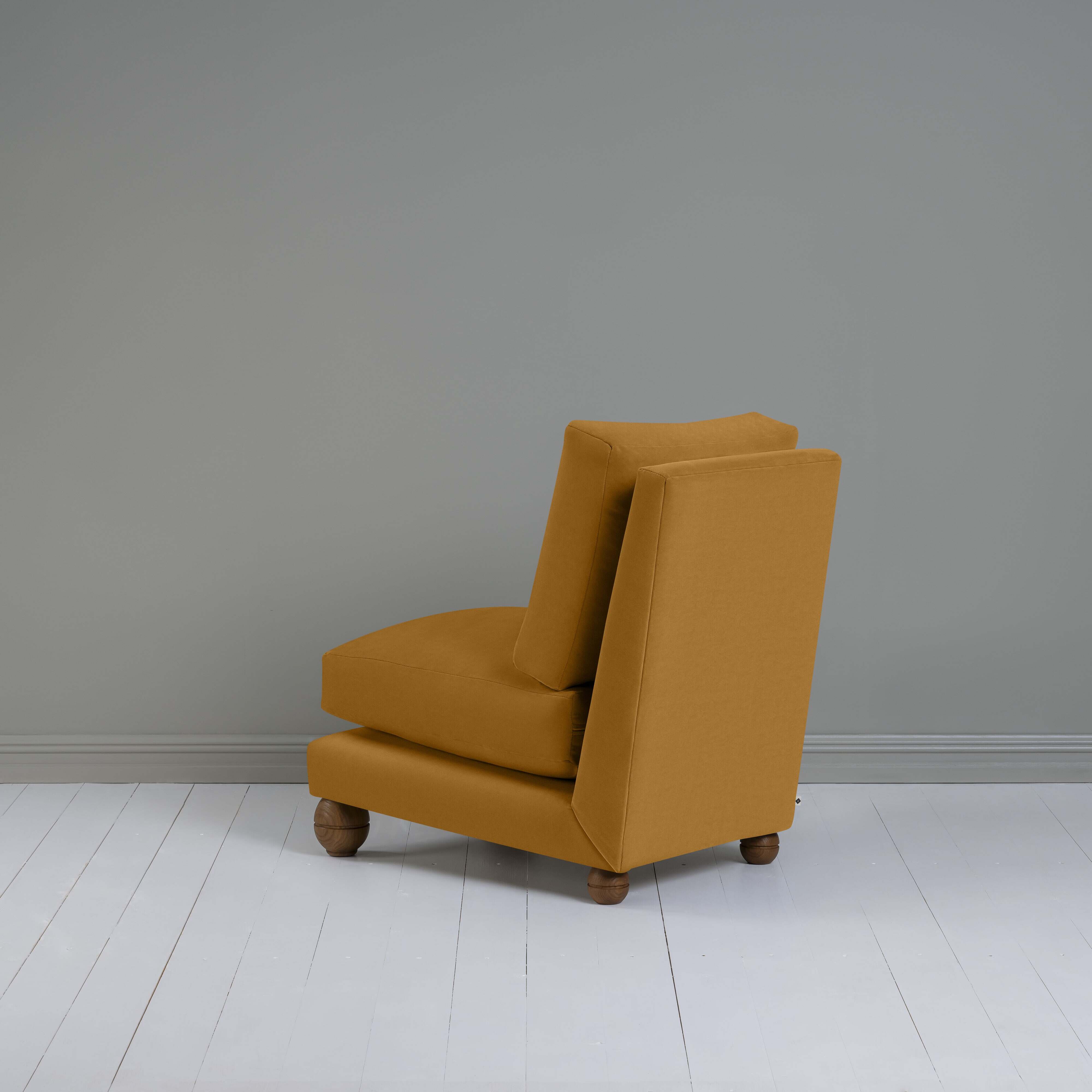  Perch Slipper Armchair in Intelligent Velvet Spice 