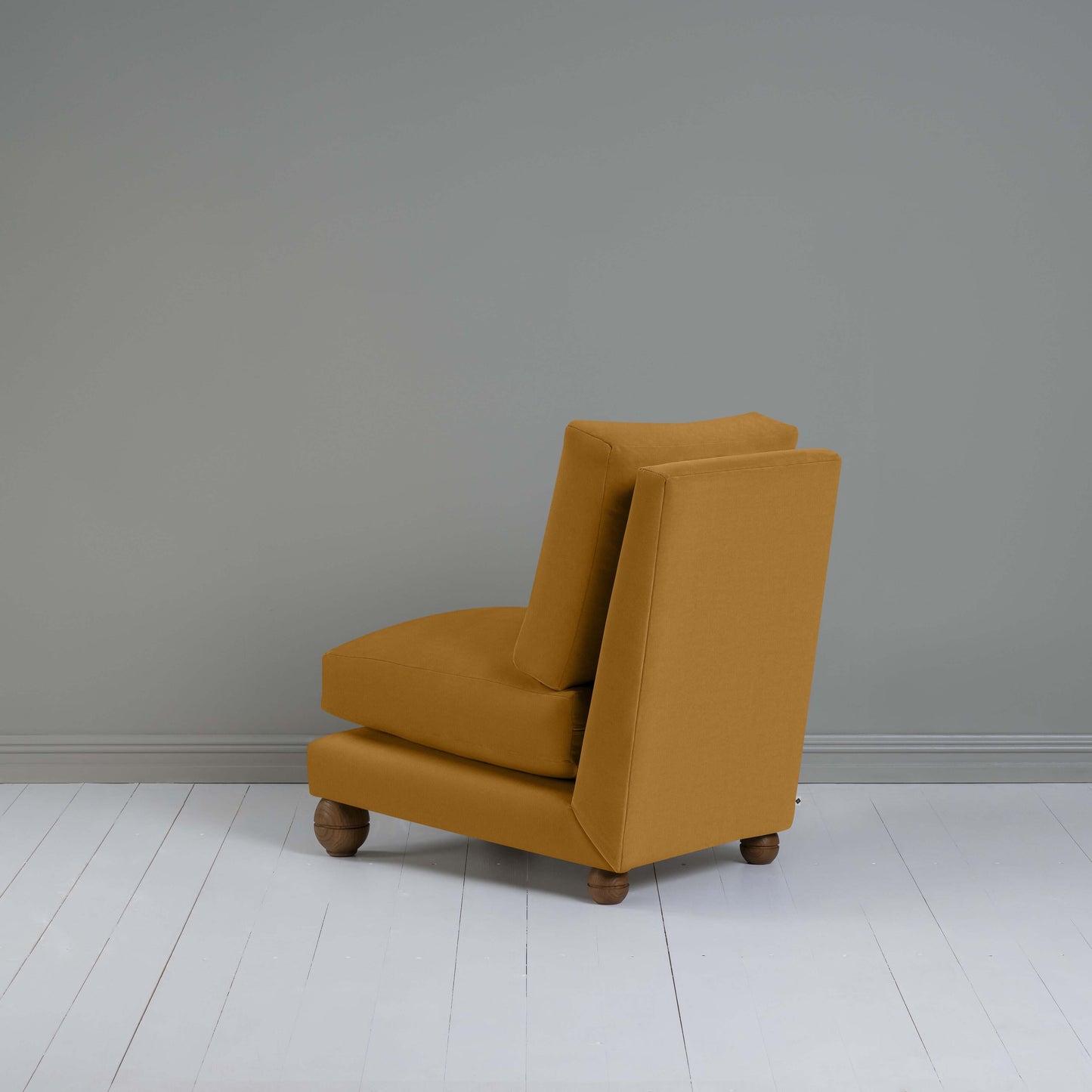 Perch Slipper Armchair in Intelligent Velvet Spice