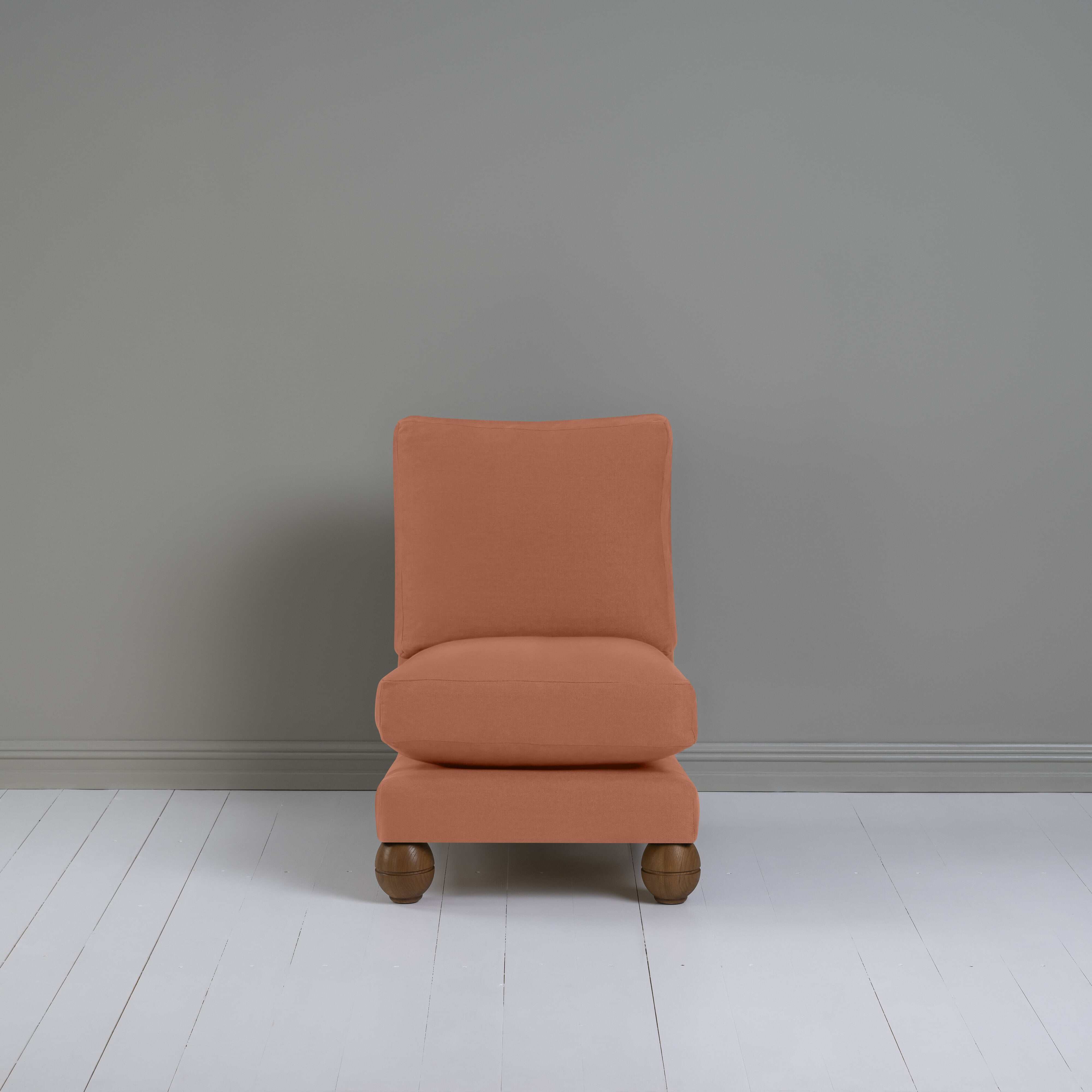  Perch Slipper Armchair in Laidback Linen Cayenne 