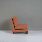  Perch Slipper Armchair in Laidback Linen Cayenne, Side View - NiX 