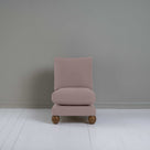  Perch Slipper Armchair in Laidback Linen Heather, Front View - NiX 