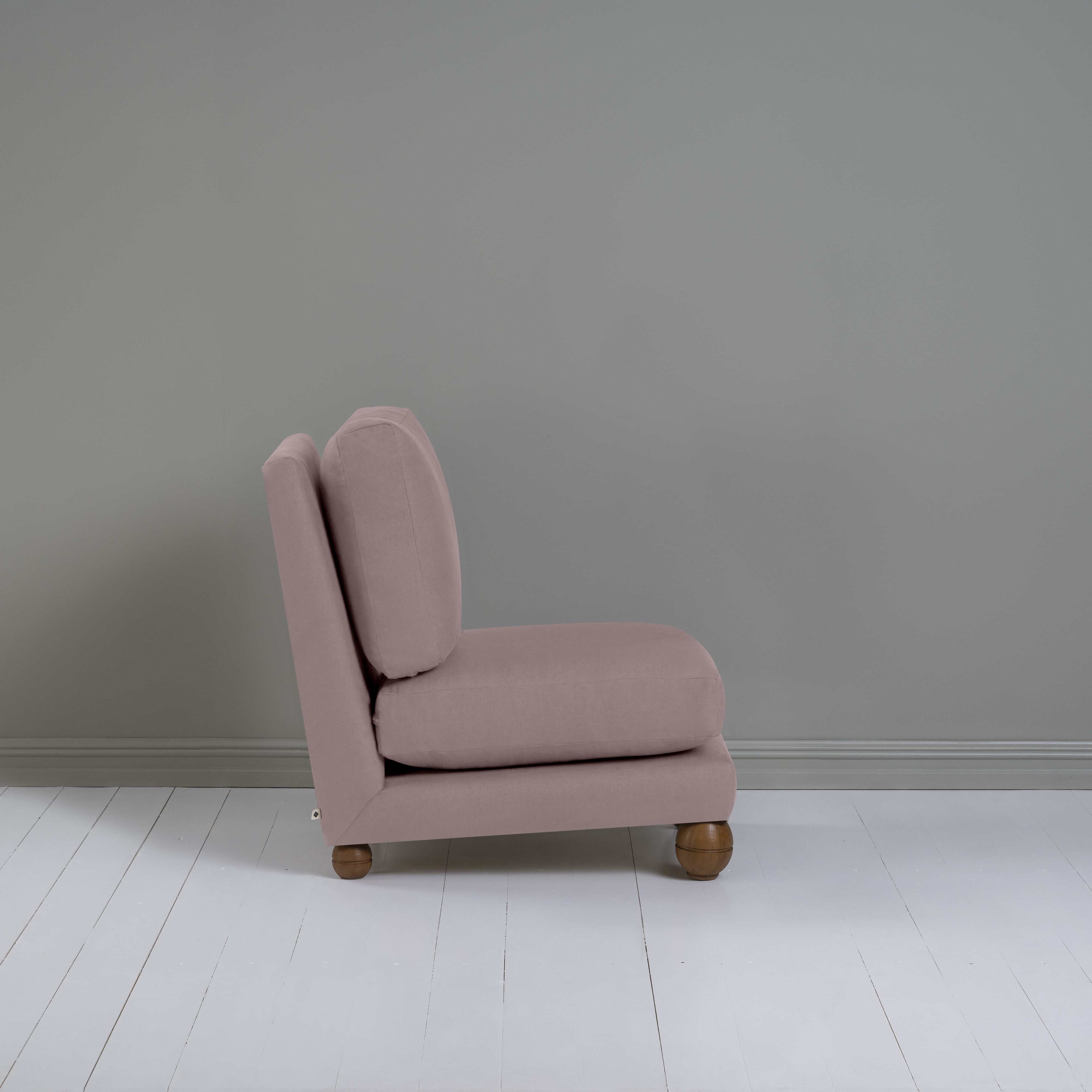  Perch Slipper Armchair in Laidback Linen Heather 