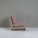  Perch Slipper Armchair in Laidback Linen Heather, Side View - NiX 