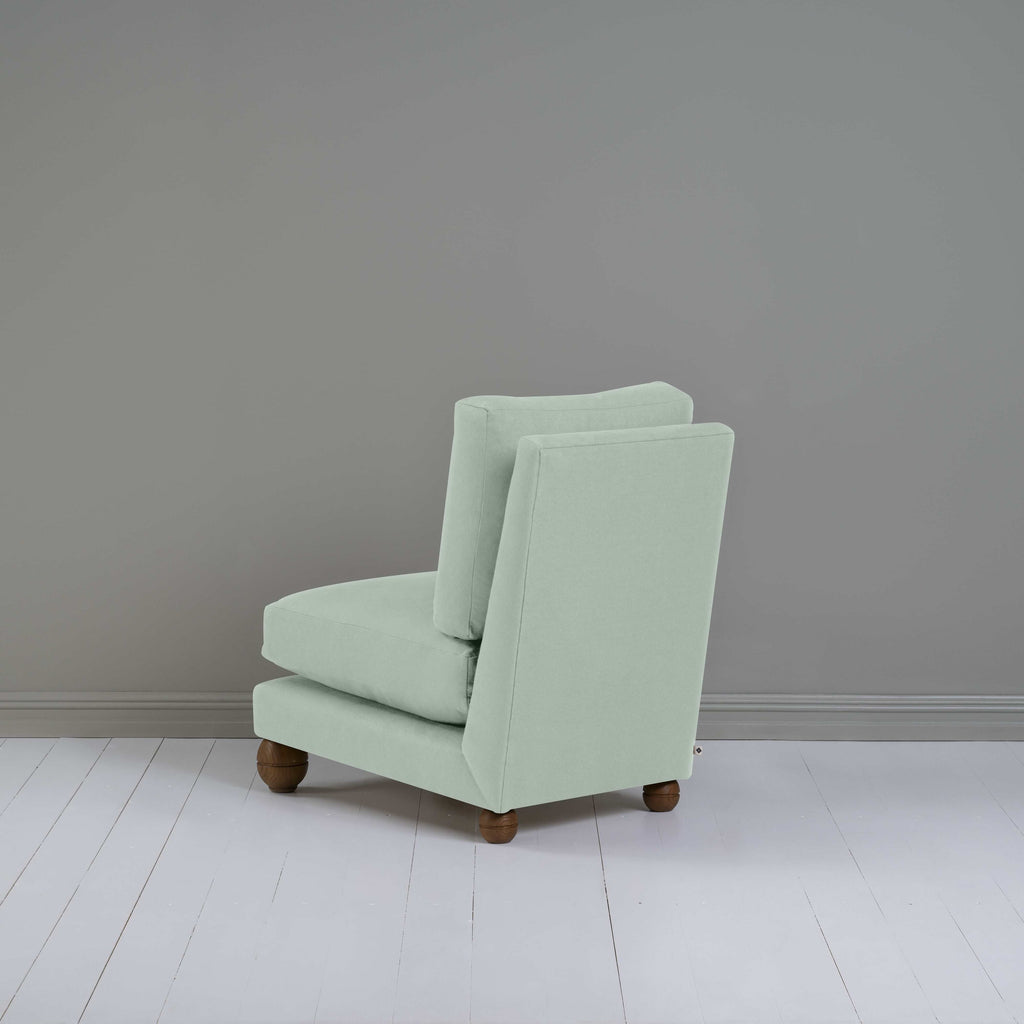  Perch Slipper Armchair in Laidback Linen Sky 