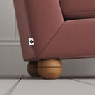 Perch Slipper Armchair in Intelligent Velvet Rose