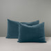 image of Rectangle Lollop Cushion in Intelligent Velvet, Aegean