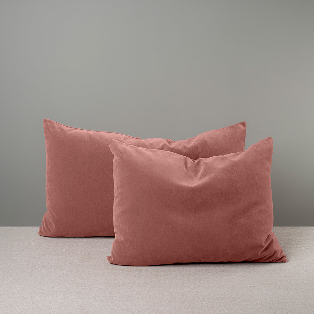  Rectangle Lollop Cushion in Intelligent Velvet, Damson 