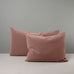 image of Rectangle Lollop Cushion in Intelligent Velvet, Dusky Pink