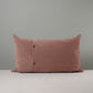 Rectangle Lollop Cushion in Intelligent Velvet, Dusky Pink