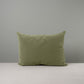 Front Side of Medium Rectangle Lollop Cushion Green Velvet - By NiX