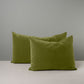 Rectangle Lollop Cushion in Intelligent Velvet, Lawn