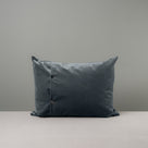  Back Side of Large Rectangle Lollop Cushion in Grey(Mercury) Velvet With 2 Buttons - NiX 