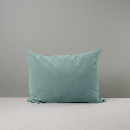 Rectangle Lollop Cushion in Intelligent Velvet, Mineral