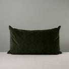  Rectangle Lollop Cushion in Intelligent Velvet, Seaweed 