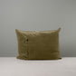 Rectangle Lollop Cushion in Intelligent Velvet, Sepia