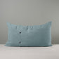 Rectangle Lollop Cushion in Laidback Linen, Cerulean