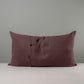 Rectangle Lollop Cushion in Laidback Linen, Damson
