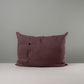 Rectangle Lollop Cushion in Laidback Linen, Damson