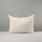 Front Side of Medium Rectangle Lollop Dove Cushion - Nicola Harding & Co.