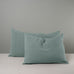 image of Rectangle Lollop Cushion in Laidback Linen, Mineral