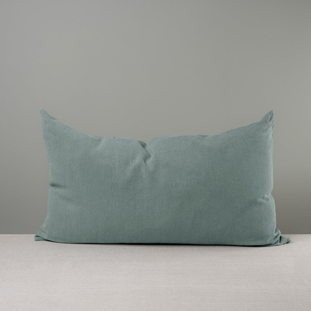  Rectangle Lollop Cushion in Laidback Linen, Mineral 