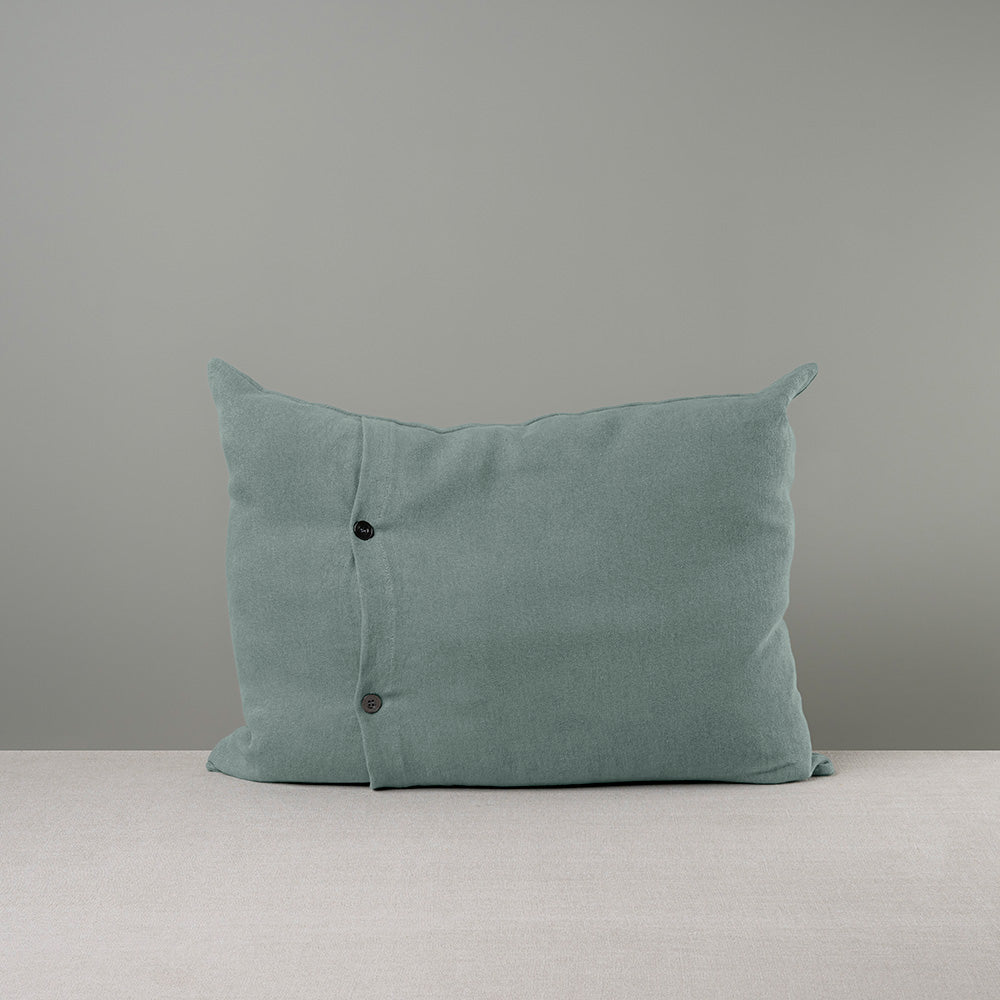  Rectangle Lollop Cushion in Laidback Linen, Mineral 