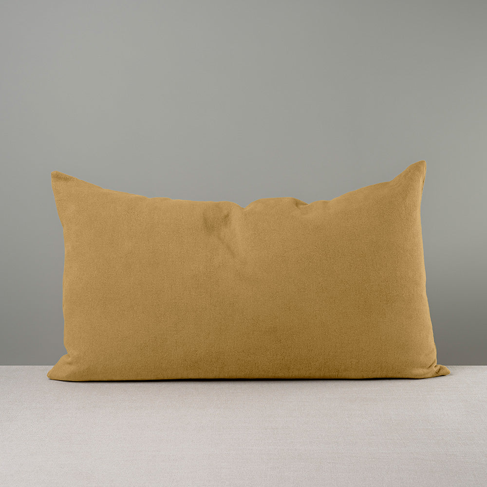 Rectangle Lollop Cushion in Laidback Linen, Ochre