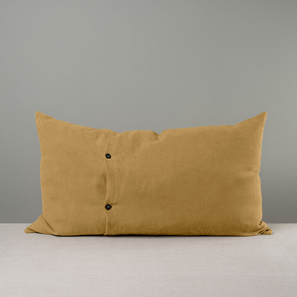 Rectangle Lollop Cushion in Laidback Linen, Ochre