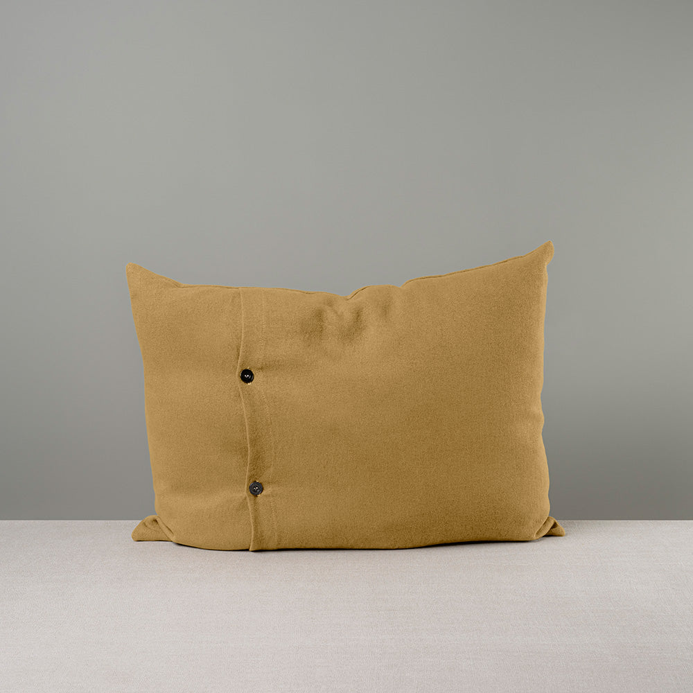 Rectangle Lollop Cushion in Laidback Linen, Ochre