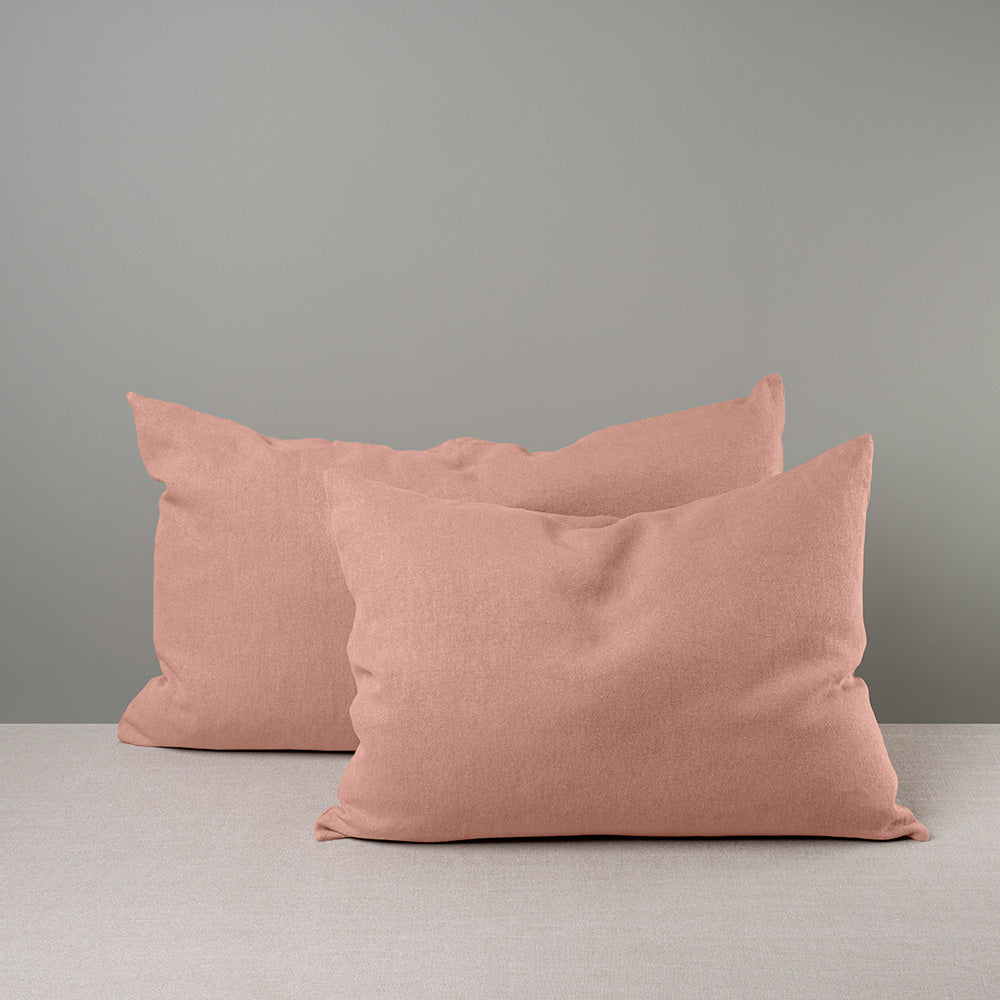  Rectangle Lollop Cushion in Laidback Linen, Roseberry 