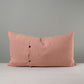 Rectangle Lollop Cushion in Laidback Linen, Roseberry