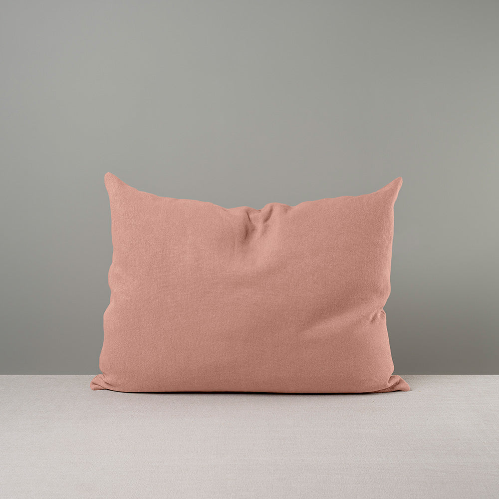  Rectangle Lollop Cushion in Laidback Linen, Roseberry 