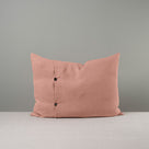  Back Side of Medium Rectangle Lollop Cushion in Pink(Roseberry) With 2 Buttons - NiX 