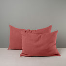  2 Different Sizes of Rectangle Lollop Cushion in Red(Rouge) - NiX By Nicola Harding & Co. 
