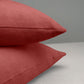 Rectangle Lollop Cushion in Laidback Linen, Rouge