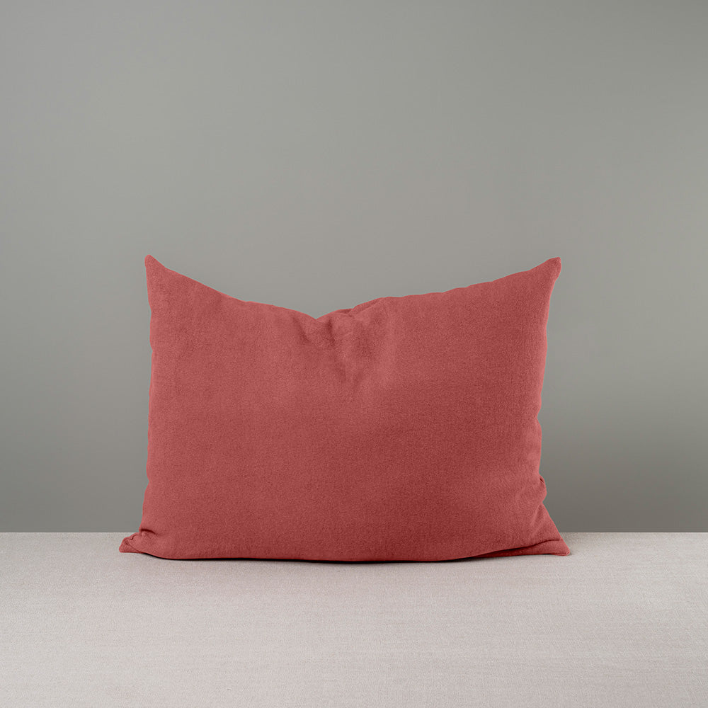  Rectangle Lollop Cushion in Laidback Linen, Rouge 