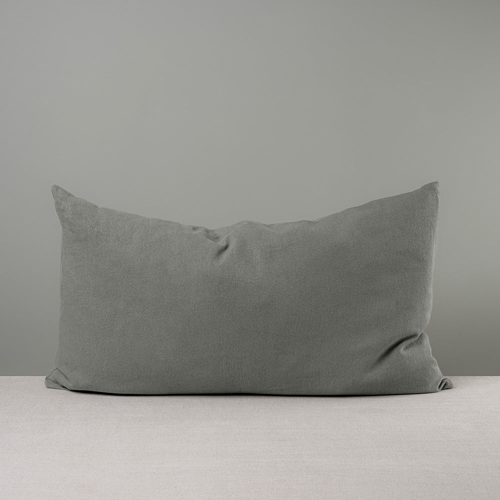 Rectangle Lollop Cushion in Laidback Linen, Shadow