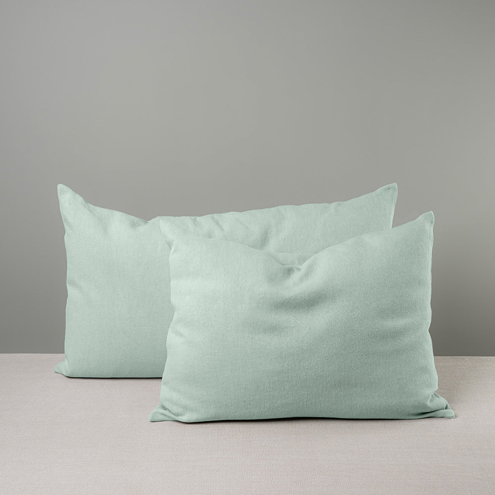 Rectangle Lollop Cushion in Laidback Linen, Sky