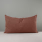 Rectangle Lollop Cushion in Laidback Linen, Sweet Briar