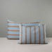 image of Rectangle Lollop Cushion in Regatta Cotton, Blue