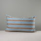 Rectangle Lollop Cushion in Regatta Cotton, Blue