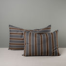  Large & Medium Rectangle Lollop Cushion in Regatta Cotton, Charcoal - NiX By Nicola Harding & Co. 