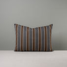  Front Side of Medium Rectangle Lollop Cushion in Regatta Cotton, Charcoal - NIX 