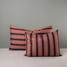  Rectangle Lollop Cushion in Regatta Cotton, Flame Red - Nicola Harding 