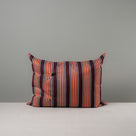  Rectangle Lollop Cushion in Regatta Cotton, Flame Red - Nicola Harding 